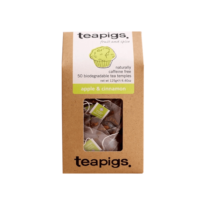 Teapigs Apple & Cinnamon 50 Biodegradable Tea Temples